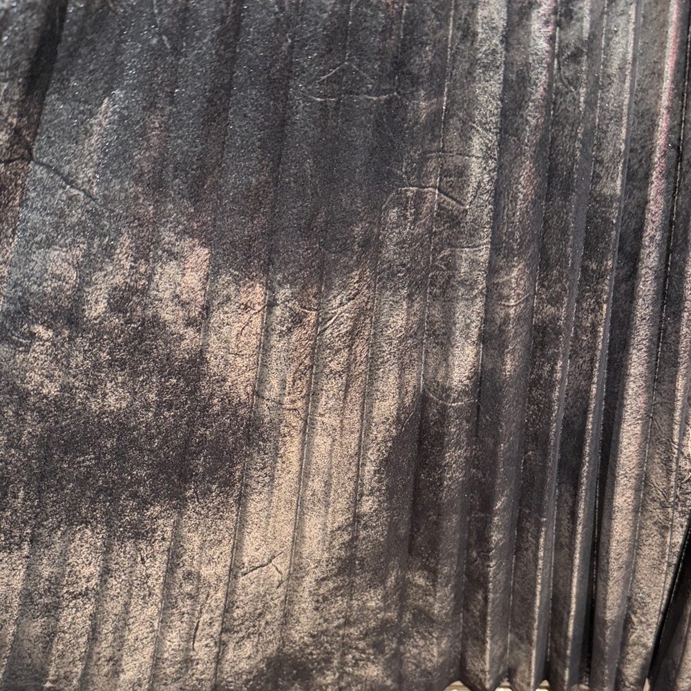 Zara Metallic Black A-Line Skirt - Picture 4 of 4